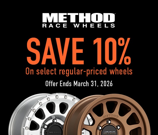 Save 10% on Select Regular Priced Method Race Wheels