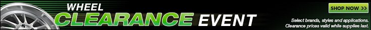 Wheel Clearance Event: Up to 60% off on a great selection of wheels