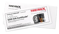 Tire Rack Gift Certificate