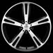American Racing Villain Machined w/Black Accent Wheels