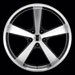 American Racing Authentic Hot Rod Nova Machined w/Black Accent Wheels