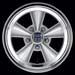 American Racing Authentic Hot Rod T70R Silver w/Polished Lip Wheels