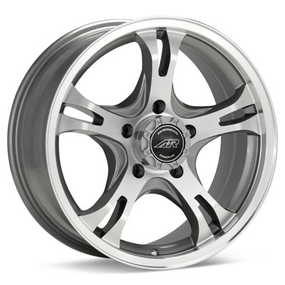 American Wheels on American Racing Ar898  Machined W Anthracite Accent