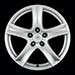 Anzio Wave Bright Silver Paint Wheels