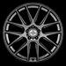 Axis Allies Matte Graphite Silver Wheels