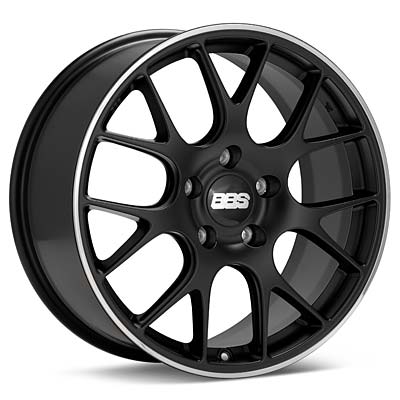 BBS CHR Porsche Black w Polished Stainless Lip 