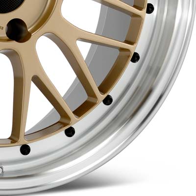 BBS LM Gold w Machined Lip