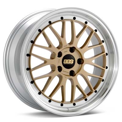 BBS LM Gold w Machined Lip 