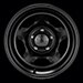 Black Rock 941 Dune Steel 15x10 Black Painted Wheels