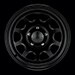 Black Rock 942 Type D Steel 15x8 Black Painted Wheels