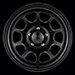 Black Rock 942 Type D Steel 16x7 Black Painted Wheels