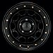 Black Rock 952 Street Lock Steel 15x8 Black Painted Wheels