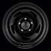 Black Rock 975 Blade Steel 15x8 Black Painted Wheels