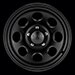Black Rock 997 Type 8 Steel 15x7 Black Painted Wheels