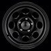 Black Rock 997 Type 8 Steel 15x8 Black Painted Wheels