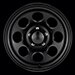 Black Rock 997 Type 8 Steel 16x7 Black Painted Wheels
