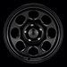 Black Rock 997 Type 8 Steel 17x8 Black Painted Wheels