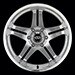 Enkei Performance M5 Silver Machined w/Clearcoat Wheels