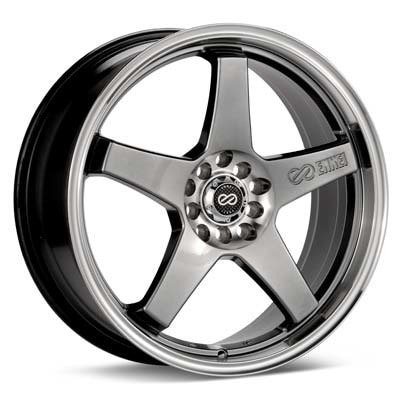 Performance Wheels on Enkei Performance Ev5 Hyper Black W Machined Lip