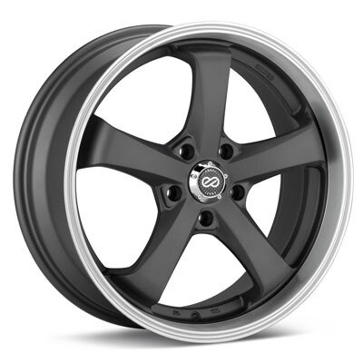 17x7 5-114 45ET Enkei Performance Falcon Gunmetal With Machined Lip $150*