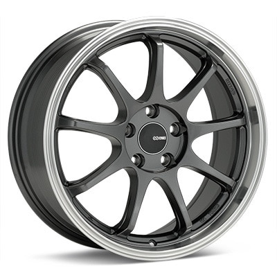 Enkei Tenjin - Gunmetal w/ Machined Lip