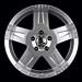 Granite Alloy LK1 Bright Silver Paint Wheels