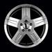 Granite Alloy LK1H Bright Silver Paint Wheels