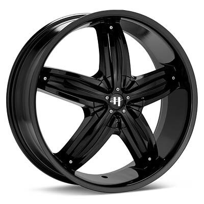 Helo Wheels on Helo He844 Black Painted