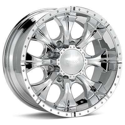  Wheels on Helo He791 8 Lug  Chrome Plated