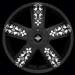 KMC Ink'd Black Painted Wheels