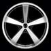 KMC Nova Machined w/Black Accent Wheels
