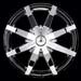 KMC Slide Chrome Plated Wheels