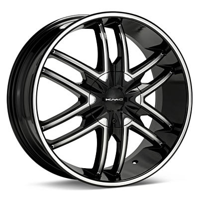 KMC Splinter (Black w/Milled Accent)