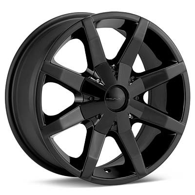 Wheels on Kmc Slide Black Painted