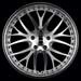 moda 225 Silver Machined wClearcoat Wheels