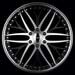 moda 226 Matte Machined wBlack Accent Wheels