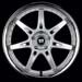 MOTEGI RACING SP7 Silver wMachined Lip Wheels