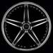 MOTEGI RACING MR107 Machined w/Black Accent Wheels