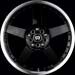 MOTEGI RACING SX5 Black wMach Lip Wheels
