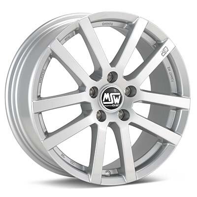 Rims on 17x7 5 45mm Offset Silver Painted Msw Type 22   108