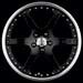 OZ Galileo III Black wPolished Lip Wheels
