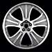 O.Z. Racing Tuner System Granturismo III Lt Grey Mach Face w/Pol Lip Wheels