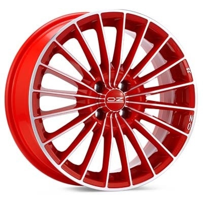 Oz 35th Anniversary SR Machined w Red Accent Available Rim Diameters 15 