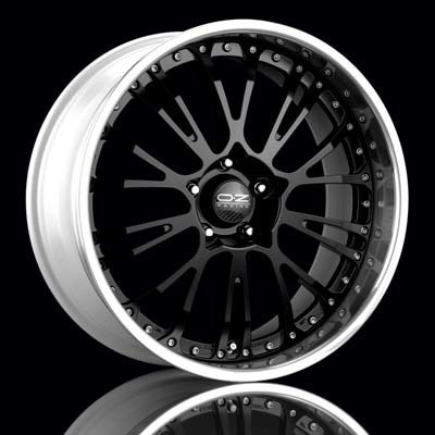 Black Wheels on Racing Tuner System Botticelli Iii  Black W Polished Lip