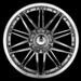 Platinum Apex Hyper Black w/Machined Lip Wheels