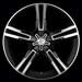Platinum Saber Machined w/Black Accent Wheels
