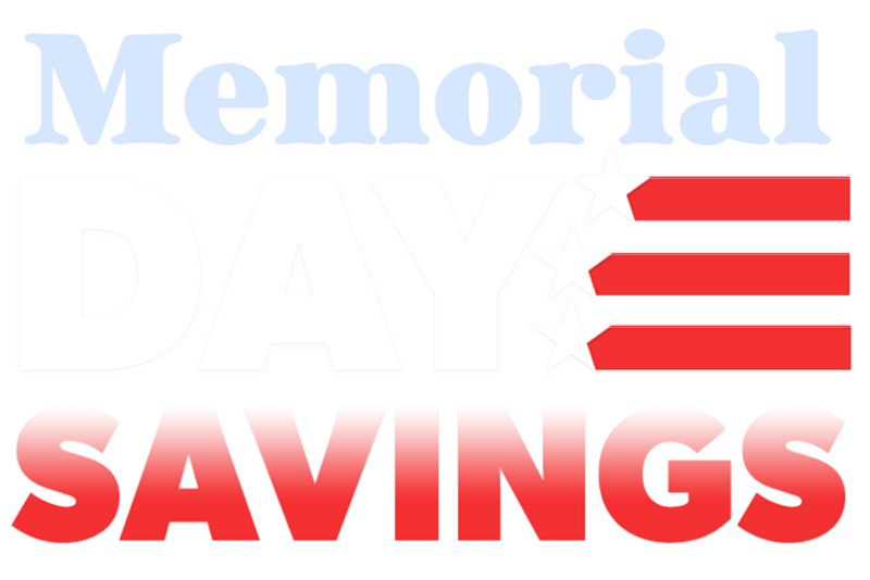 Memorial Day Savings