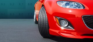 Vehicle Showing Tire Tread