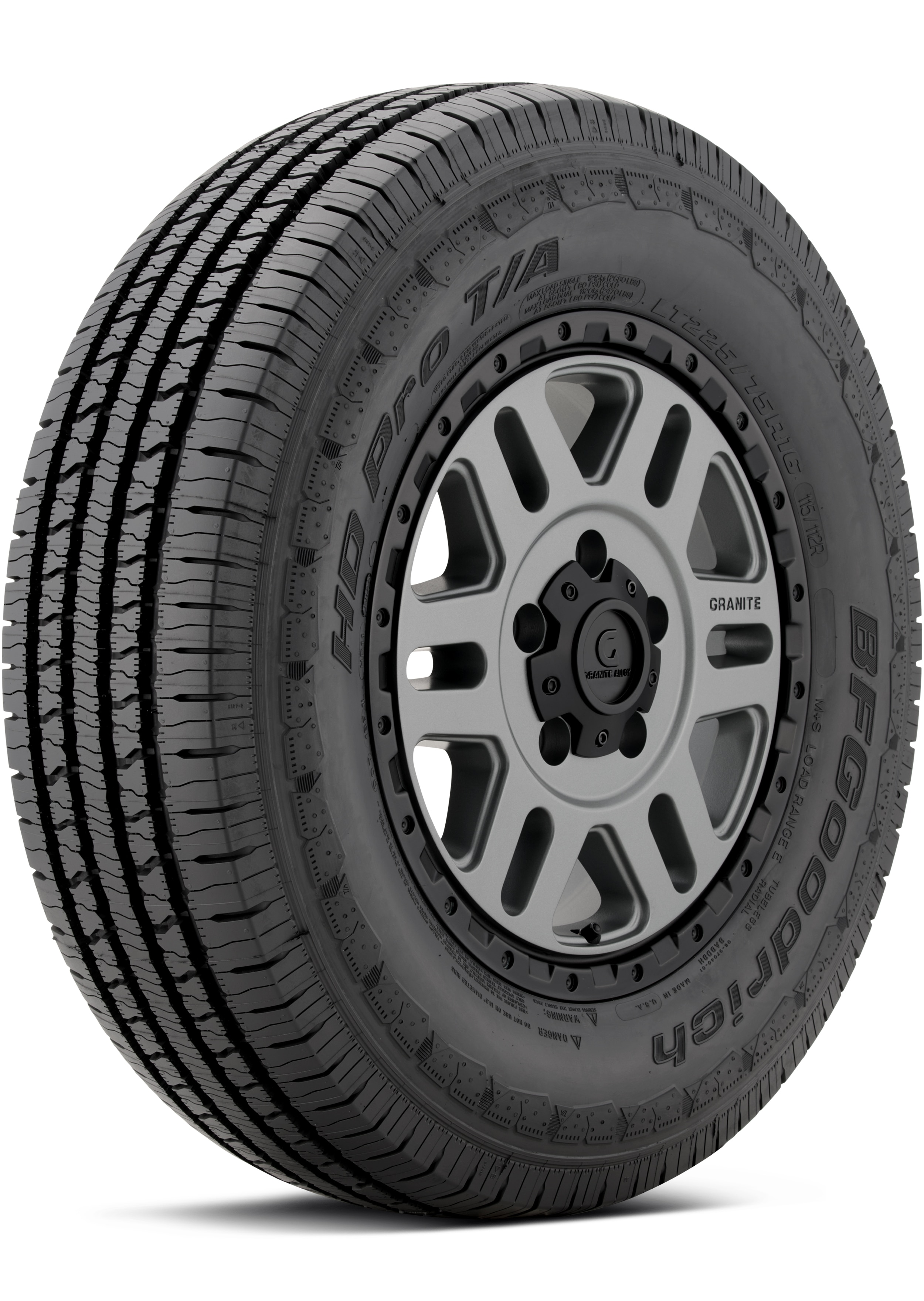 BFGoodrich HD PRO T/A 245/75R16 E 120/116R Highway All-Season Tire 64501