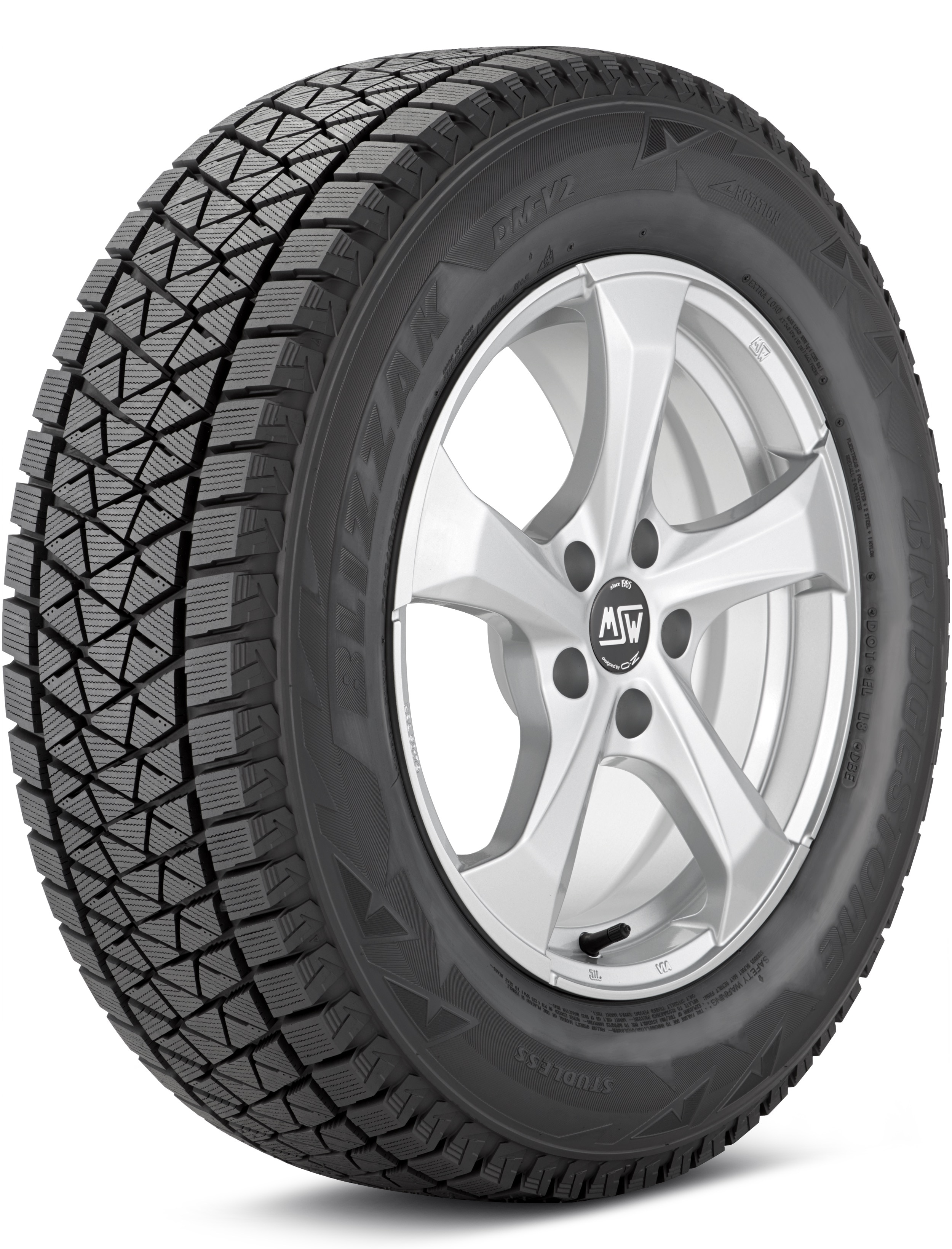 Bridgestone Blizzak DM-V2 215/70-17 101S Light Truck/SUV Studless Ice & Snow Truck Tire 016338